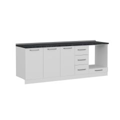 Minar 230 Cm Mutfak Dolabı Beyaz 230-B3-Alt Modül