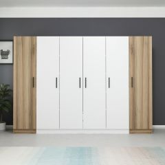 Kale 6 Kapaklı 2Ç Zincir Dolap - Beyaz Dore