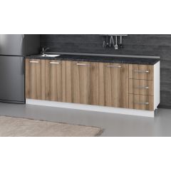 Minar 230 Cm Mutfak Dolabı Beyaz Dore 230-D1-Alt Modül