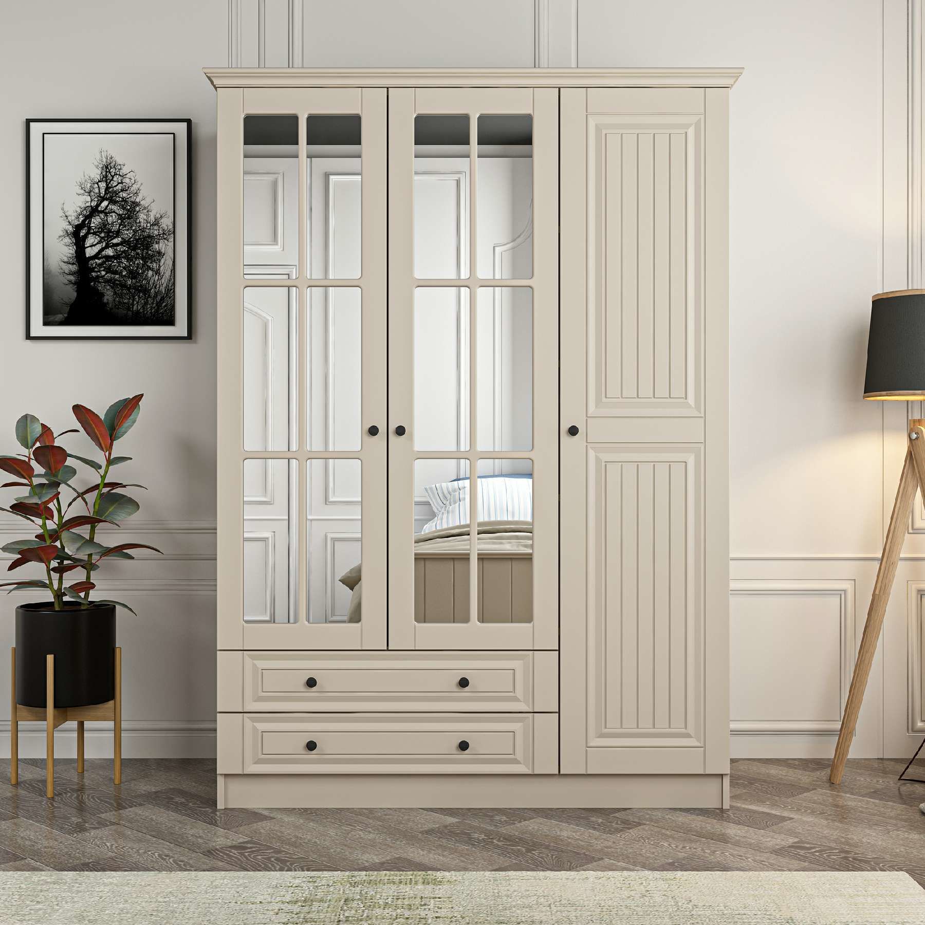 Kale 3 Kapaklı 2Ç Taçlı Dolap Kumtaşı Mebran İlkbahar Kumtaşı