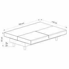 Kristal 3Lü Modül - Bej