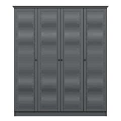 Kale 4 Kapaklı 2Ç Taçlı Dolap Antrasit Mebran Panjur Antrasit