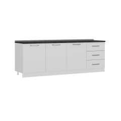 Minar 240 Cm Mutfak Dolabı Beyaz 240-B3-Alt Modül