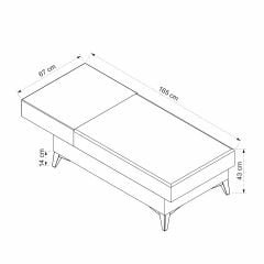 Kristal Dinlenme Modül - Bej