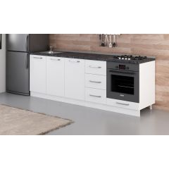 Minar 240 Cm Mutfak Dolabı Beyaz 240-B4-Alt Modül