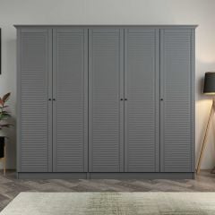 Kale 5 Kapaklı 2Ç Taçlı Dolap Antrasit Mebran Panjur Antrasit