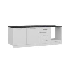 Minar 240 Cm Mutfak Dolabı Beyaz 240-B7-Alt Modül