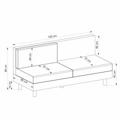 Kristal 3Lü Modül - Antrasit
