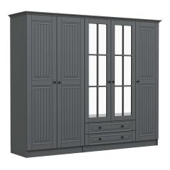 Kale 5 Kapaklı 2Ç Taçlı Dolap Mebran İlkbahar Antrasit