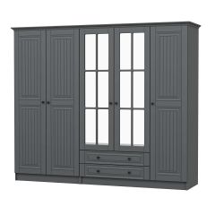 Kale 5 Kapaklı 2Ç Taçlı Dolap Mebran İlkbahar Antrasit