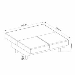 Kristal 2Li Modül- Açık Gri