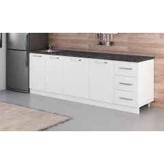 Minar 245 Cm Mutfak Dolabı Beyaz 245-B1-Alt Modül