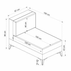 Kristal Dinlenme Modül- Açık Gri