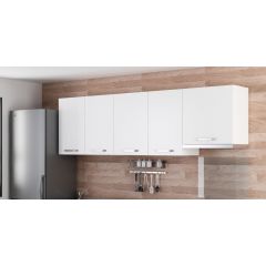 Minar 245 Cm Mutfak Dolabı Beyaz 245-B8-Üst Modül