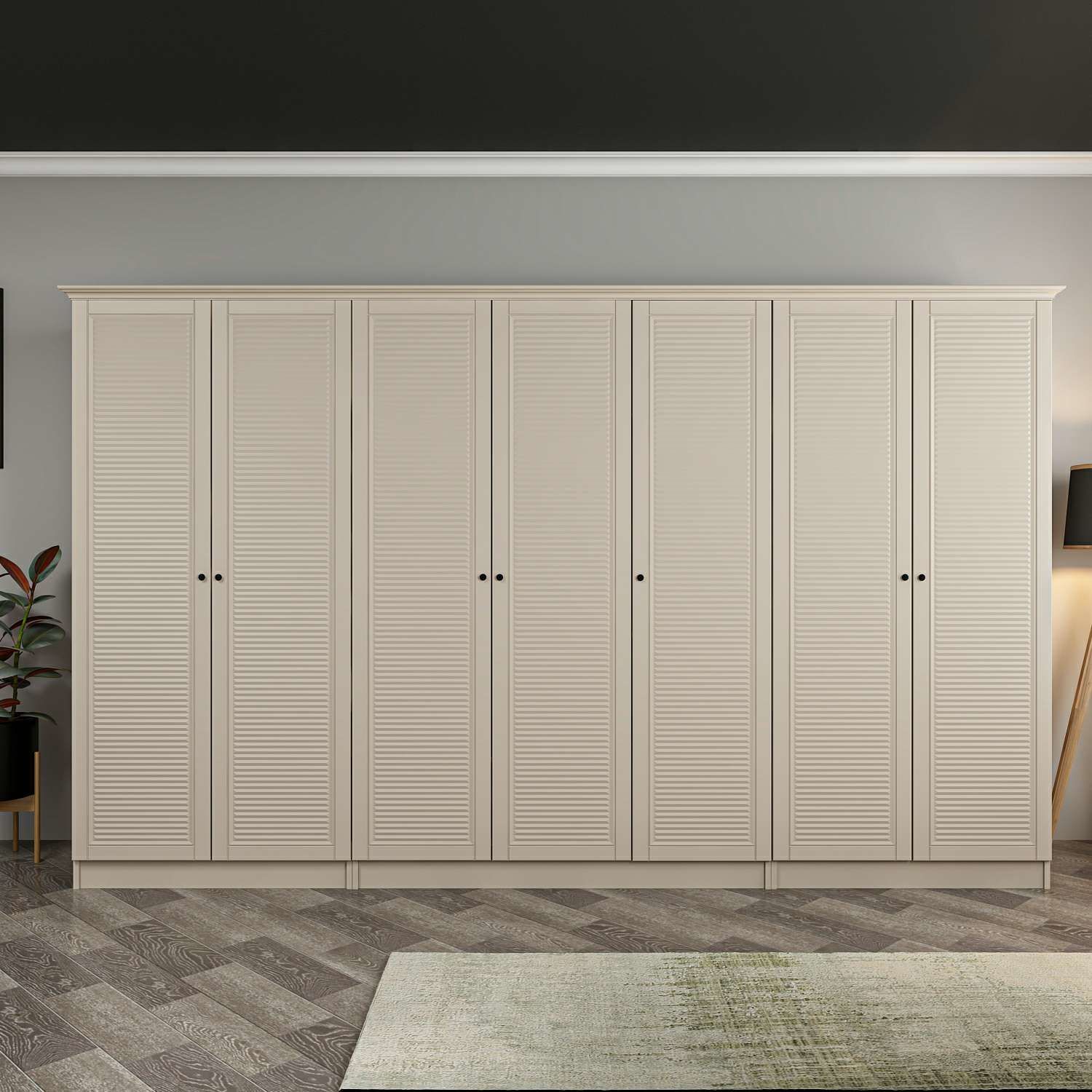 Kale 7 Kapaklı 2Ç Taçlı Dolap Kumtaşı Mebran Panjur Kumtaşı