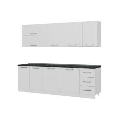 Minar 255 Cm Mutfak Dolabı Beyaz 255-B2