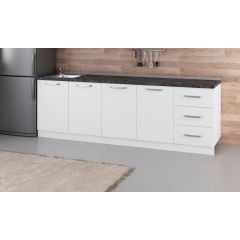 Minar 250 Cm Mutfak Dolabı Beyaz 250-B2-Alt Modül