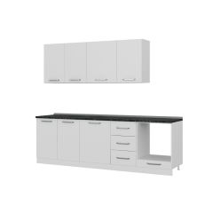 Minar 255 Cm Mutfak Dolabı Beyaz 255-B3