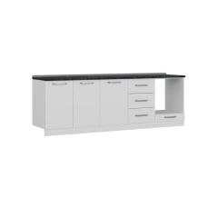 Minar 250 Cm Mutfak Dolabı Beyaz 250-B3-Alt Modül