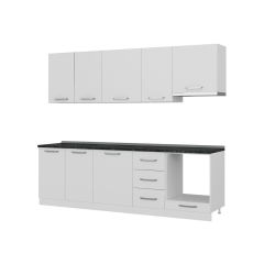 Minar 255 Cm Mutfak Dolabı Beyaz 255-B5