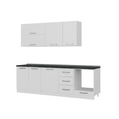 Minar 255 Cm Mutfak Dolabı Beyaz 255-B6