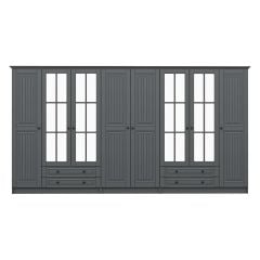 Kale 8 Kapaklı 4Ç Taçlı Dolap Mebran İlkbahar Antrasit