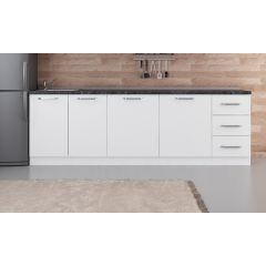 Minar 255 Cm Mutfak Dolabı Beyaz 255-B1-Alt Modül