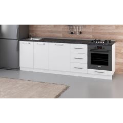 Minar 255 Cm Mutfak Dolabı Beyaz 255-B3-Alt Modül