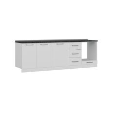 Minar 255 Cm Mutfak Dolabı Beyaz 255-B3-Alt Modül