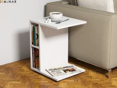 Minar Ceylin Yan Sehpa Beyaz