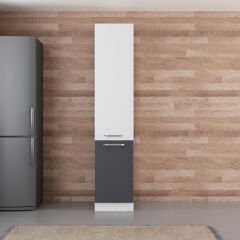 Minar 45 Cm Mutfak Boy Dolabı - Beyaz/Antrasit D45-A1