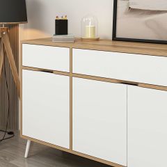 Elina Ayaklı Konsol - Dore/Beyaz