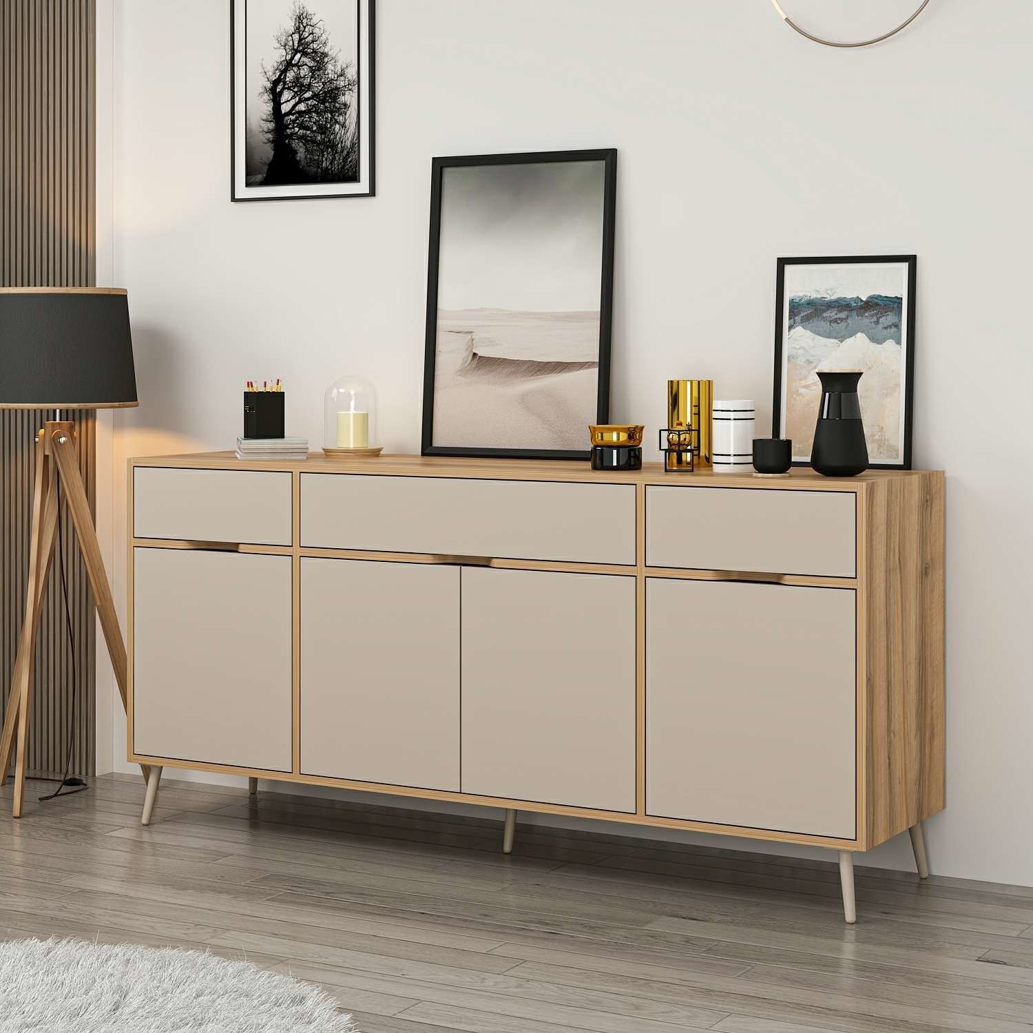 Elina Ayaklı Konsol - Dore/Kumtaşı