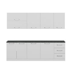 Minar 260 Cm Mutfak Dolabı Beyaz 260-B1