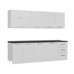 Minar 260 Cm Mutfak Dolabı Beyaz 260-B1