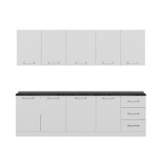 Minar 260 Cm Mutfak Dolabı Beyaz 260-B2