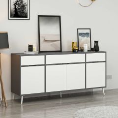 Elina Ayaklı Konsol - Antrasit/Beyaz