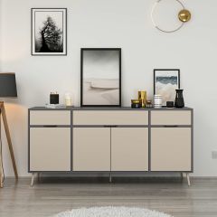 Elina Ayaklı Konsol - Antrasit/Kumtaşı