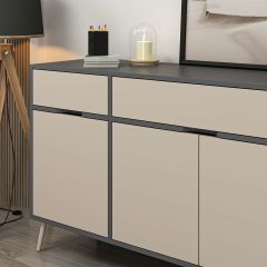 Elina Ayaklı Konsol - Antrasit/Kumtaşı