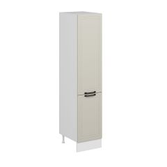 Alvinka Mutfak Modül Mbr_A 45-H210Cm Boy Dolabı Beyaz Kumtaşı