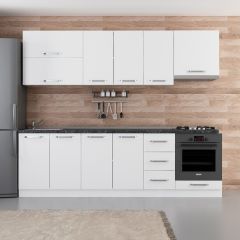 Minar 260 Cm Mutfak Dolabı Beyaz 260-B5