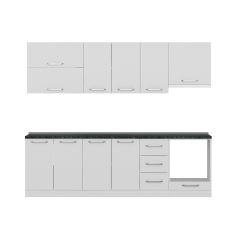 Minar 260 Cm Mutfak Dolabı Beyaz 260-B5