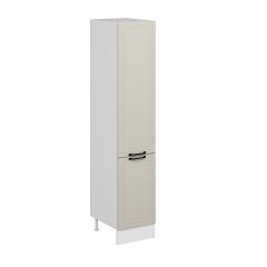 Alvinka Mutfak Modül Mbr_A 45-H222Cm Boy Dolabı Beyaz Kumtaşı