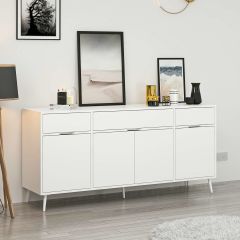 Elina Ayaklı Konsol - Beyaz/Beyaz
