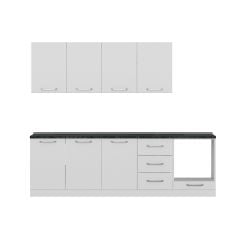 Minar 260 Cm Mutfak Dolabı Beyaz 260-B6