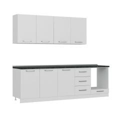 Minar 260 Cm Mutfak Dolabı Beyaz 260-B6