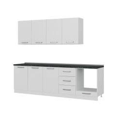 Minar 260 Cm Mutfak Dolabı Beyaz 260-B6