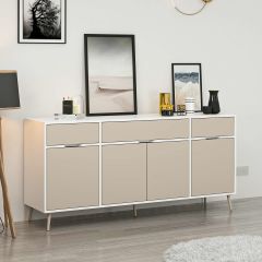 Elina Ayaklı Konsol - Beyaz/Kumtaşı