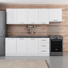 Minar 260 Cm Mutfak Dolabı Beyaz 260-B7