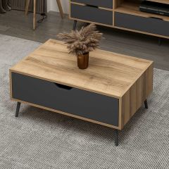 Elina Ayaklı Orta Sehpa - Dore/Antrasit